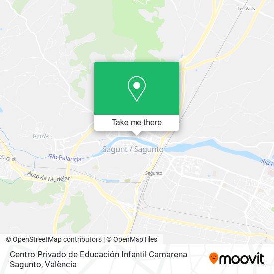 mapa Centro Privado de Educación Infantil Camarena Sagunto