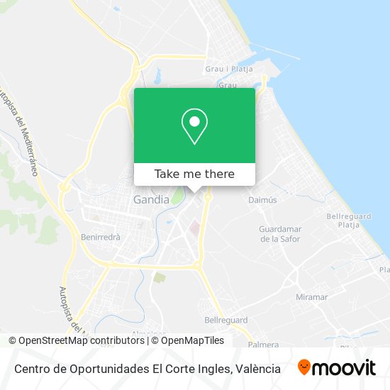 Centro de Oportunidades El Corte Ingles map