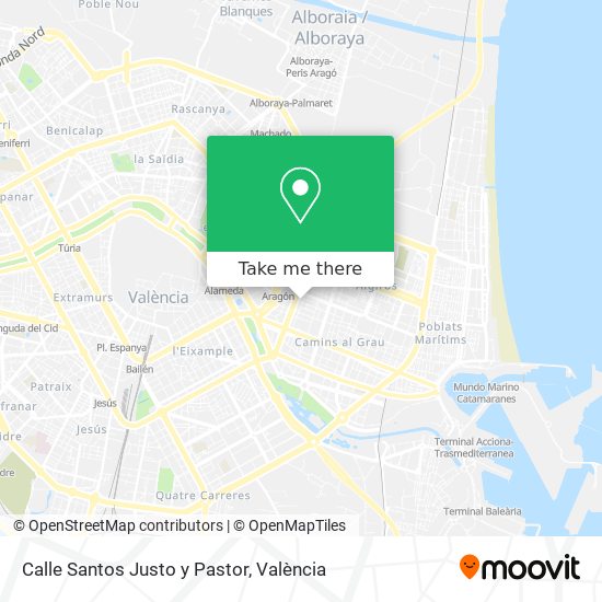 Calle Santos Justo y Pastor map