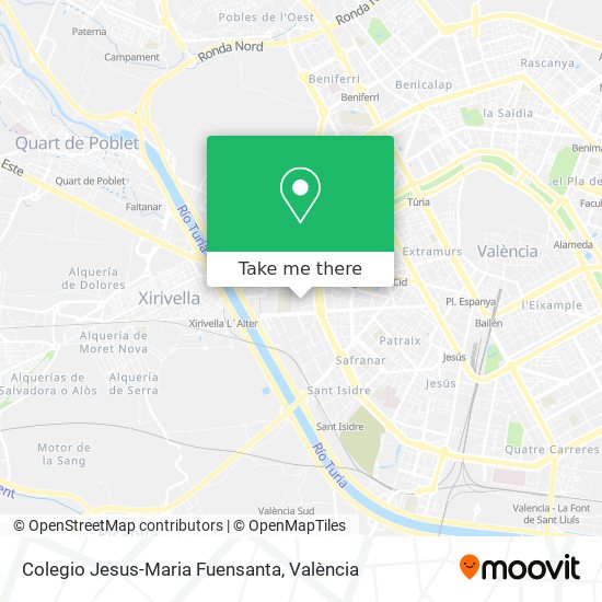 mapa Colegio Jesus-Maria Fuensanta