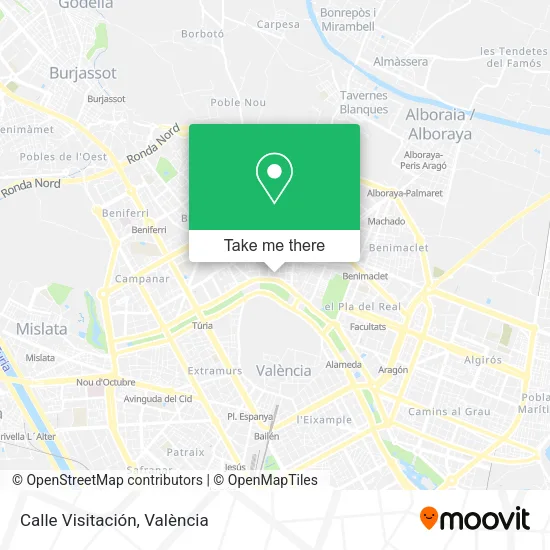 Calle Visitación map