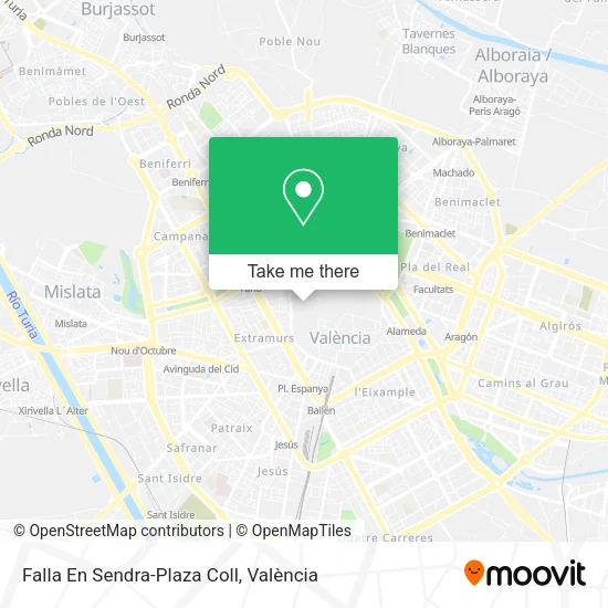 Falla En Sendra-Plaza Coll map