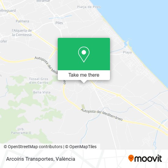 Arcoíris Transportes map