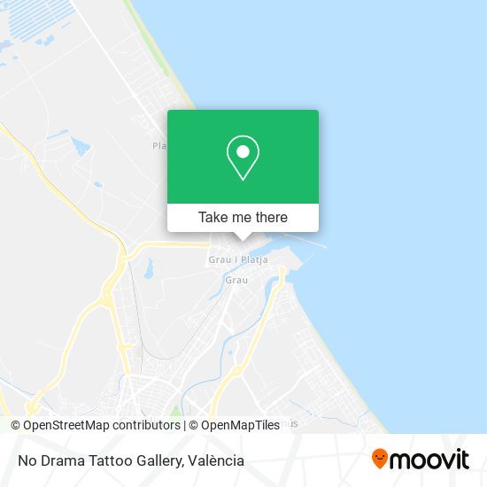 No Drama Tattoo Gallery map
