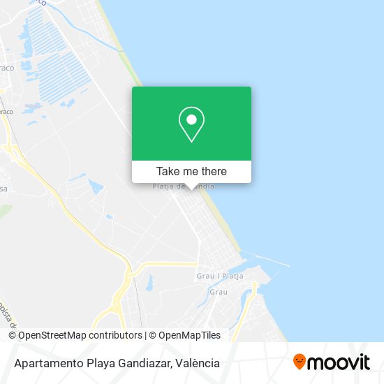 Apartamento Playa Gandiazar map