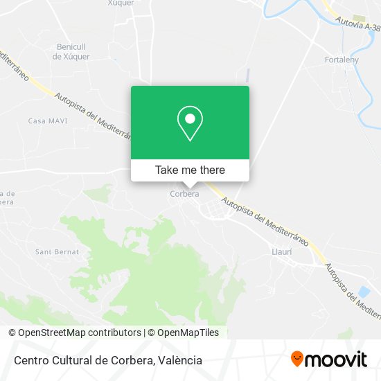mapa Centro Cultural de Corbera