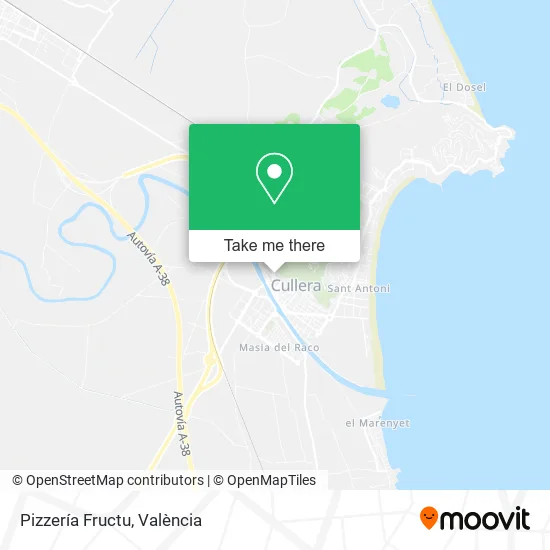 Pizzería Fructu map