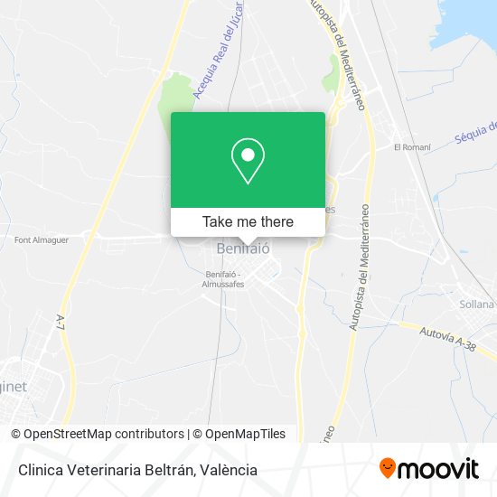 Clinica Veterinaria Beltrán map