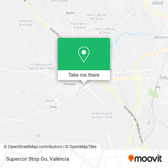 mapa Supercor Stop Go