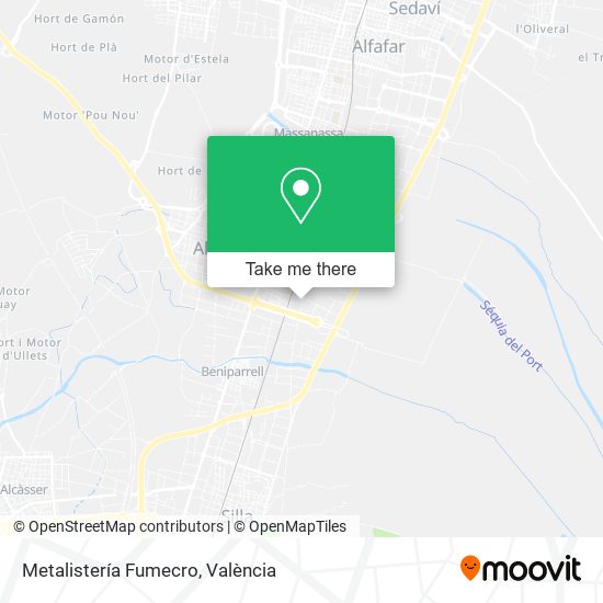 Metalistería Fumecro map