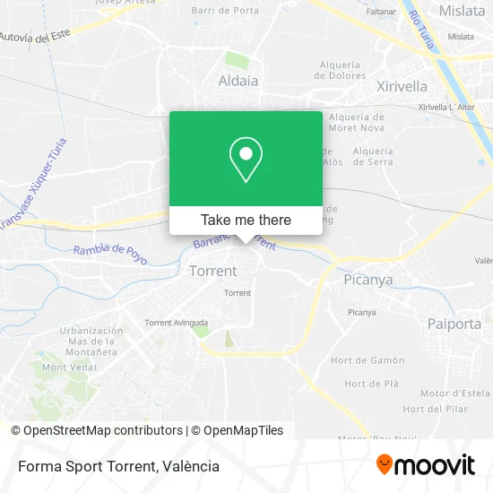 Forma Sport Torrent map