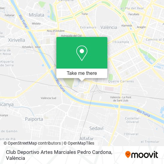 Club Deportivo Artes Marciales Pedro Cardona map