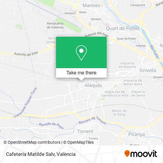 Cafetería Matilde Salv map