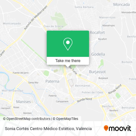 Sonia Cortés Centro Médico Estético map