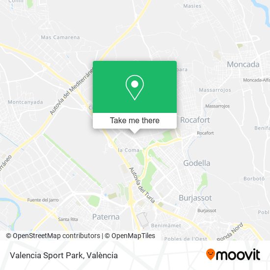 Valencia Sport Park map