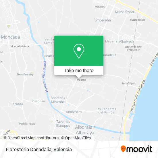 Floresteria Danadalia map