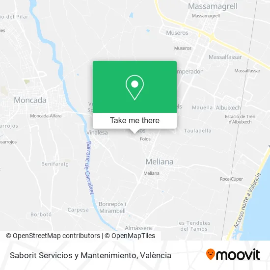 Saborit Servicios y Mantenimiento map