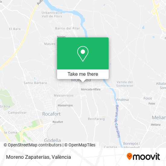 Moreno Zapaterías map