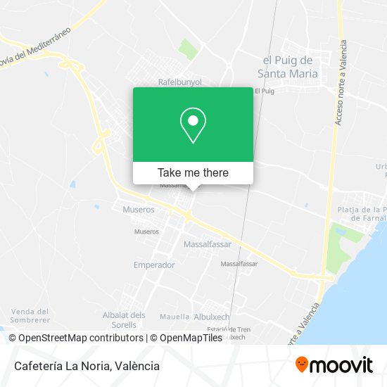Cafetería La Noria map