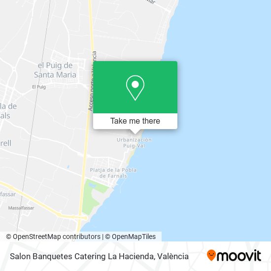 Salon Banquetes Catering La Hacienda map