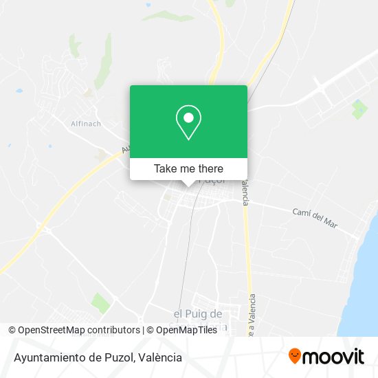 Ayuntamiento de Puzol map