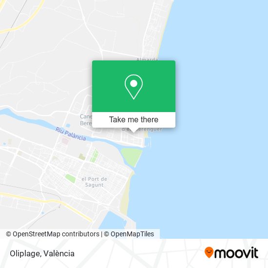 mapa Oliplage