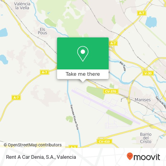 Rent A Car Denia, S.A. map