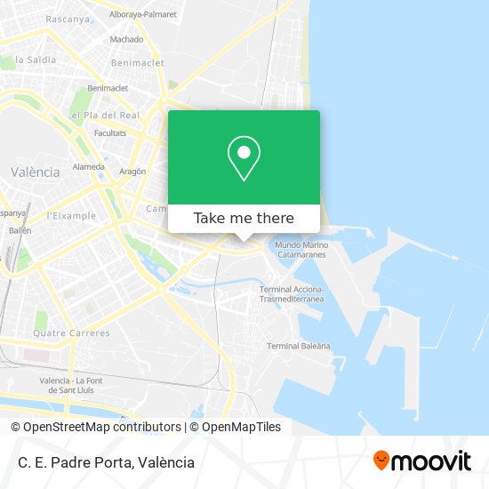 How to get to C. E. Padre Porta in Valencia by Bus, Metrovalencia or Train?