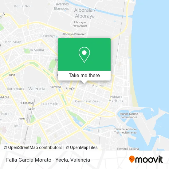Falla Garcia Morato - Yecla map