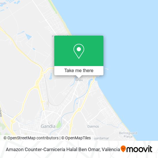 mapa Amazon Counter-Carnicería Halal Ben Omar