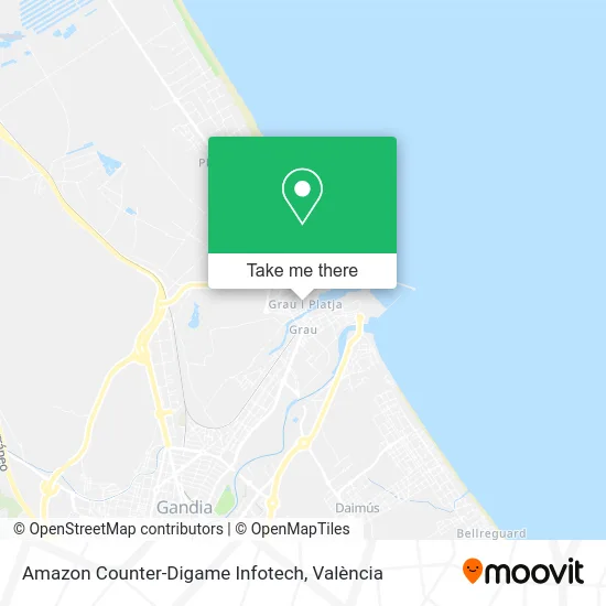Amazon Counter-Digame Infotech map
