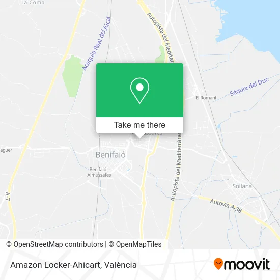 Amazon Locker-Ahicart map