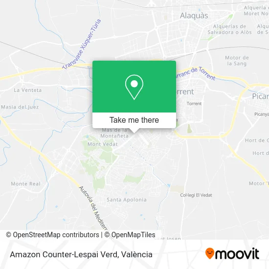 Amazon Counter-Lespai Verd map