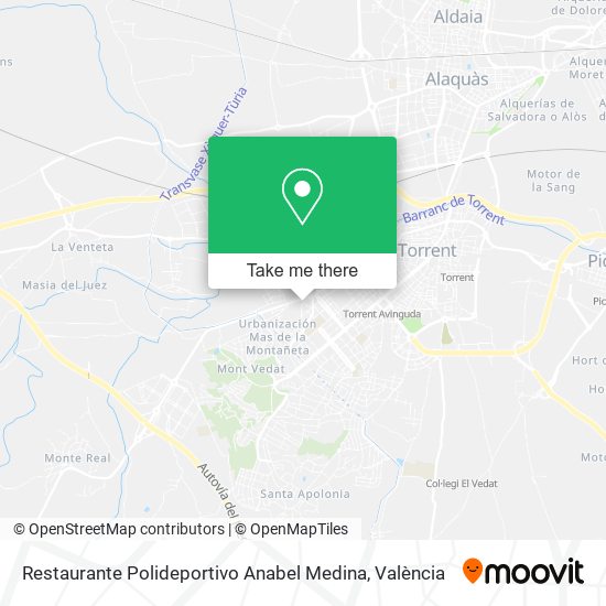 Restaurante Polideportivo Anabel Medina map