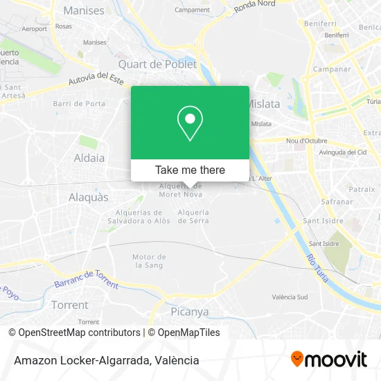 Amazon Locker-Algarrada map