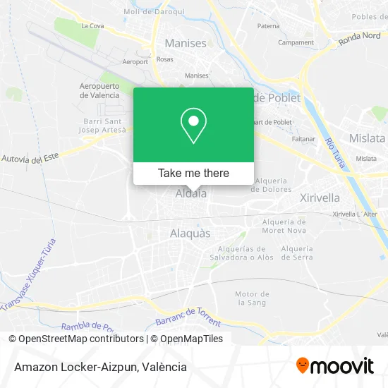 Amazon Locker-Aizpun map