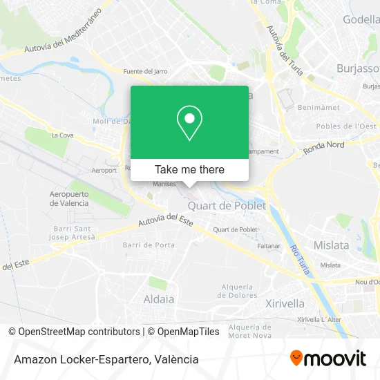 Amazon Locker-Espartero map