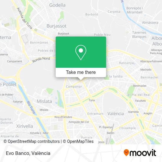 Evo Banco map