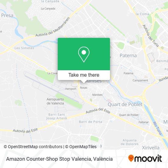 Amazon Counter-Shop Stop Valencia map