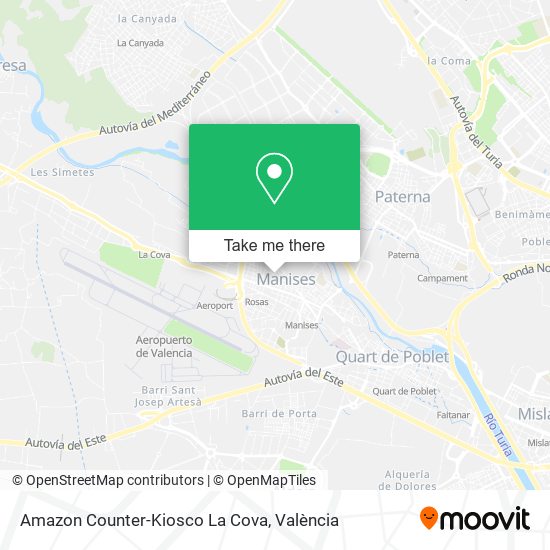 Amazon Counter-Kiosco La Cova map