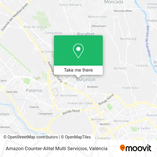 Amazon Counter-Alitel Multi Servicios map