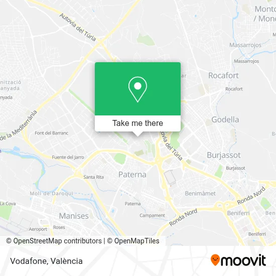 mapa Vodafone