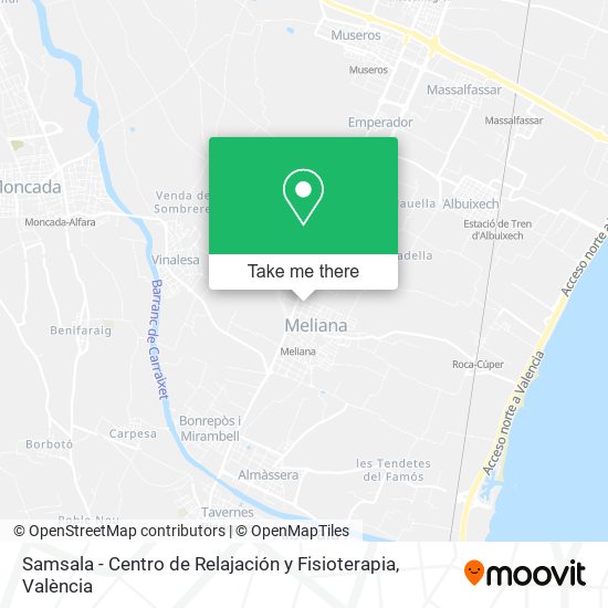 Samsala - Centro de Relajación y Fisioterapia map