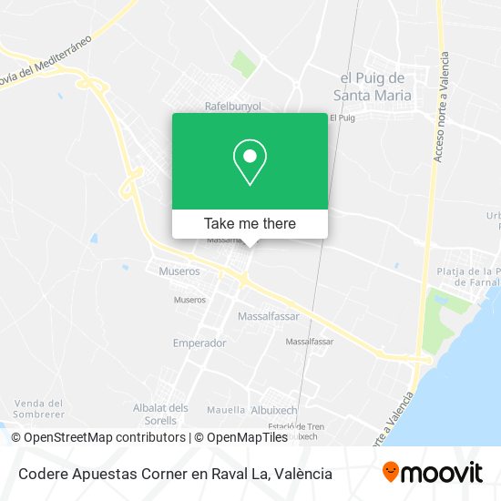 Codere Apuestas Corner en Raval La map