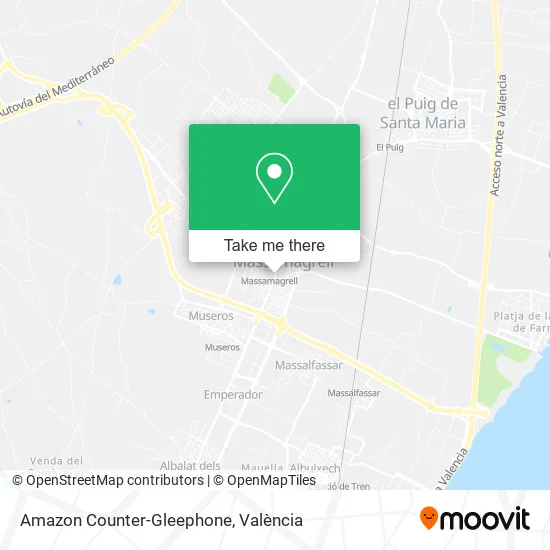 mapa Amazon Counter-Gleephone