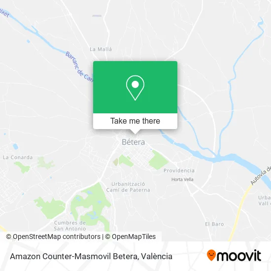 Amazon Counter-Masmovil Betera map