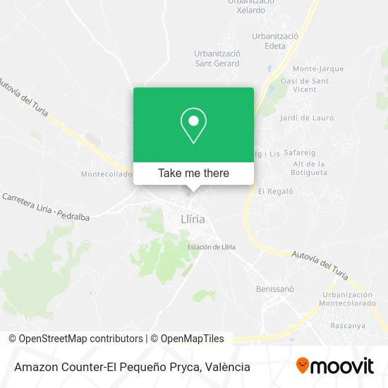 Amazon Counter-El Pequeño Pryca map