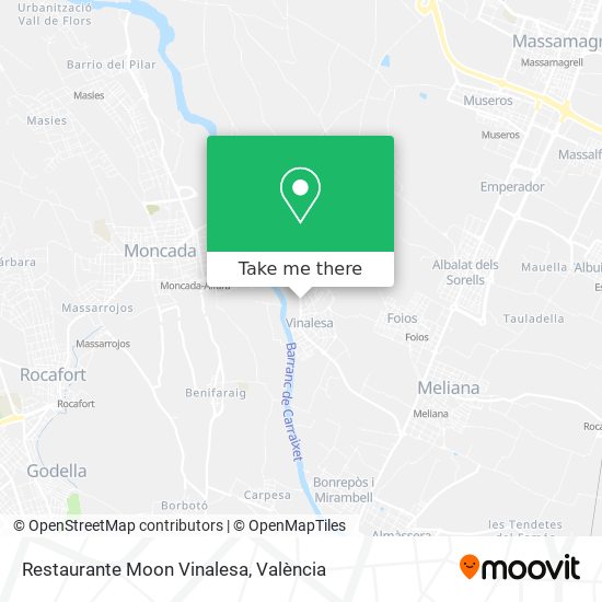 Restaurante Moon Vinalesa map