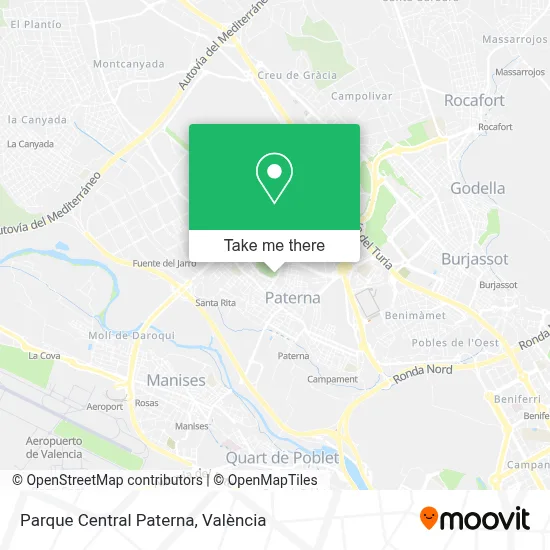 Parque Central Paterna map