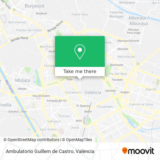 Ambulatorio Guillem de Castro map